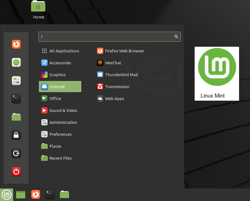 Seizoensthema Linux Mint